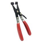 Hose Clamp Plier Auto Repair Tool Swivel Flat Band for Removal and Installation of Ring-Type or Flat-Band Hose Clamps