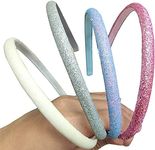 4 Pcs Glitter Headbands for Girls a