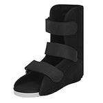 Ankle Foot Fracture Orthopedic Broken Surgical Foot Ankle Rehabilitation Wooden Walker Shoes Adjustable Walking Boot Open Toe Plaster Cast Shoes Ankle Walker Brace Support for Fractures Ligament (M)