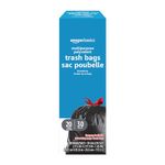 Amazon Basics 30 Gallon / 113 Liters Drawstring Trash Bags, 20 Count (Pack of 1)