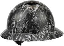 Full Brim Hard Hat - OSHA Safety Helmet Durable Lightweight Carbon Fiber Hard Hat, 6-Point Ratchet Suspension Protective Gear for Men and Women