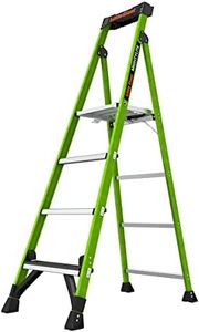 Little Giant Ladders, MightyLite 2.0, 6' Stepladder with Ground Cue, Fiberglass, Type IAA, 375 lbs Weight Rating, (15406-001), Green