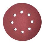 Maveek 50 Pieces 8 Holes Sanding Discs 120 Grit 5 Inch Hook and Loop Sandpaper Assortment for Random Orbital Sander