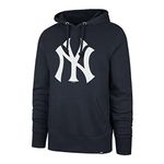 47 MLB Men's Team Primary Logo Pullover Hoodie Sweatshirt, New York Yankees, XX-Large