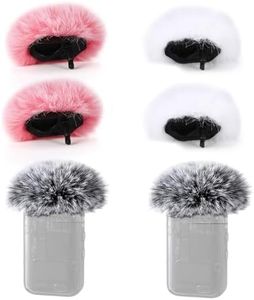 ZealSound DJI MIC 2 Windscreen Pop Filter for DJI MIC 2 / OSMO POCKET 3 Microphone Furry Wind Muff Windshield Professional Foam Cover Set (NOT for Dji Mic 1 Lavalier Lapel Mic),6 Pack-Gray White Pink