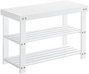 SONGMICS Shoe Rack Bench, 3-Tier Ba