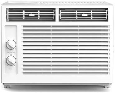 ZAFRO Window Air Conditioners 5000BTU, Cools 150 Sq. Ft,2 Cooling Mode & Fan Speeds,Ultra-Quiet, Sleep Mode & Energy Saving AC Unit for Bedroom, Living Room,White