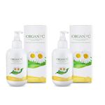 Organyc - Feminine Intimate Wash for Sensitive Skin - Free from Chlorine, Parabens, SLSSLES, and Synthetic Perfumes - 8.5 Fl Oz with Chamomile (2 Pack)