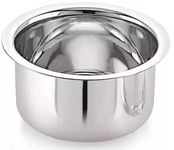 Sonanshi Stainless Steel Round Bottom Patila/Bhagona/Tapeli with LID (15 Litre)