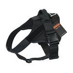 EXCELLENT ELITE SPANKER Tactical Dog Harness Adjustable K9 Dog Harness Training Patrol Service Vest with Handle for Large/Small Dog(Black-XL)