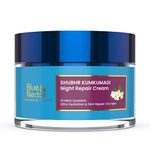 Blue Nectar Ayurvedic Anti Aging Night Cream for Men to reduce fine lines and wrinkles Skin Repair Plant Based Nourishment Best Men Face Moistur