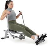 Sunny Health & Fitness Compact Full Motion Rowing Machine, Full-Body Workout, Low-Impact, Extra-Long Rail, 180 KG Weight Capacity - SF-RW5639