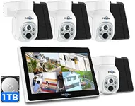 Hiseeu Solar Home Security Camera System WK-10V-4TD403-AT