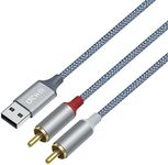 DCHAV 4ft RCA to USB Audio Cable Ty