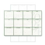 Rileys & Co Large Dry Erase Calendar for Wall - 2025 Wall Calendar Dry Erase Monthly Yearly Planner - Laminated White Board Calendar Sheet - Horizontal/Vertical Layout - 24" x 36" Dry Erase Wall Calendar