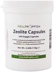 Zeolite 240 Capsules | Clinoptilolite 95% | 3X Activated | Natural Mineral Dust Less-Than 2 µm | Heiltropfen®