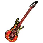 Bristol Novelty Inflatable 106cm Rock Guitar Flame Design Fancy Dress