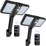 2 Pack Solar Lights Outdoor, 128 Led Super Bright Lamp, Wireless Waterproof Solar Flood Light, Security Motion Sensor Wall Light for Deck, Fence, Patio, Front Door, Garden, Yard, Shed, Path