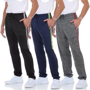 DARESAY Dry-Fit Sweatpants for Men - Track Pants Men - Stretchable Workout Clothes - Comfy and Soft Moisture Wicking (3-Pack)