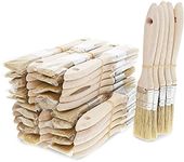 Juvale 50-Pack Chip Brushes for Painting, Gesso, Varnishes, Glue, Wood Stain, 1 Inch Paint Brush Set for Arts and Crafts, House Trim, Home Repair, Interior and Exterior Use (7x1 in)