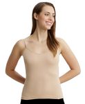 Jockey Women's Super Combed Cotton Rib Camisole with Adjustable Straps and StayFresh Technology_Style_1487_Light Skin_M