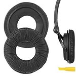 Geekria QuickFit Leatherette Replacement Ear Pads for Sony MDR-V150 V200 V250 V300 V400 ZX100 ZX110 ZX110NC ZX220BT ZX300 ZX310 ZX330BT Headphones Earpads, Headset Ear Cushion (Black)