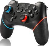 SPGOOD Wireless Controller für Nintendo Switch, Bluetooth Wireless Pro Controller für Switch Lite/Switch OLED, Turbo Funktion Einstellbarer Dual Vibration 6 Achsen Gyroskop Joystick Remote Gamepad