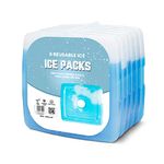 Sterun Reusable Ice Pack Slim & Lightweight Freezer Cold Packs for Lunch Boxes, Coolers & Camping | Freezer Blocks | Ice Packs For Cool Box | Ice Packs For Coolers | Ice Pack (6)