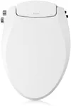 Brondell Swash Ecoseat Non-Electric Bidet Toilet Seat, Fits Elongated Toilets, White - Dual Temperature, Dual Nozzle System - Bidet with Easy Installation