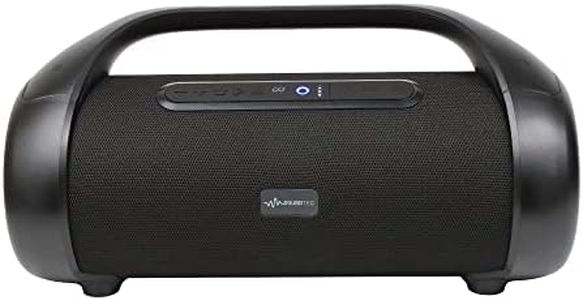 SoundTec 2.1 CH Superb Boombox Outdoor Portable Wireless Bluetooth Party Speaker IPX5, RGB Lighting, TWS, AUX, Built in Handle