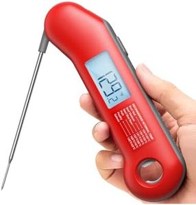 ThermoMaven F1 Turbo Digitales Fleischthermometer –0,5s Sofortanzeige Grillthermometer, ±0,3℃ Genau Thermometer Kochen, IP67 Wasserdicht Magnetische Thermometer Kochen, Flaschenöffner Braten BBQ Grill