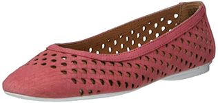 Gentle Souls by Kenneth Cole Women's Eugene Travel Ballet Flat, Coral, 6.5 UK