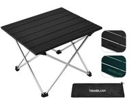 TREKOLOGY Table Small Camping Table Camping Side Table That Fold Up Lightweight, Tent Table Folding Camp Table, Fold Up Camping Tables Small Folding Table Portable Outdoor Beach Table