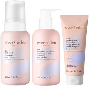 Evereden Kids Shampoo and Conditioner 2 in 1, Kids Body Wash set and Lotion| Gentle and Clean Skin Care | Non-toxic Ingredients | Cool Peach scent