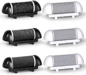 6 Pack Replacement Roller Heads Compatible with Scholl/Essy/ShoRan/Ratukall/Pedi Foot File,Perfect Refills Electronic Foot File
