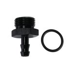 AC PERFORMANCE Straight -6 AN ORB Male to 3/8" Barb Push on Hose Fitting Adapter Aluminum Black