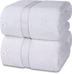 Utopia Towels - Premium Jumbo Bath Sheet (90 x 180 cm, 8 Pack) - 100% Ring Spun Cotton Highly Absorbent and Quick Dry Extra Large Bath Sheet - Super Soft Hotel Quality Towel (White)