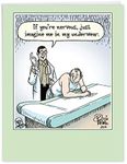 NobleWorks - Big Funny Get Well Soon Card (8.5 x 11 Inch) - Cartoon Humor, Feel Better Greeting - If You're Nervous J9771