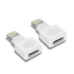 xsdtech 2-Pack Lightning Adapters for i-OS Phone and i-OS Tablet Pad Compatibility with Lifeproof and Otterbox Cases