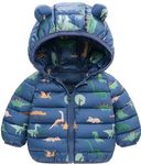 Happy Cherry Baby Girl Winter Puffer Jacket Cute Cartoon Hood Coat Windproof 2-3T