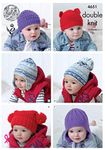 King Cole 4651 Knitting Pattern Babies Childrens Hats in Cherished DK by King Cole [Kitchen]