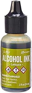 Tim Holtz Alcohol Ink Lettuce