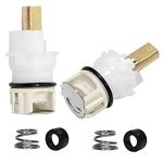 UOIENRT RP25513 Faucet Stem Assembly Repair Kit, Replacement Fits Various Two-Handle Lavatory, Centerset, Widespread Faucet Plus RP4993 Seat and Spring, 2 Pcs