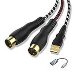NUOSIYA USB to MIDI Cable 6.5Ft, US