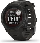 Garmin Instinct SOLAR, Rugged GPS Smartwatch, Built-in Sports Apps and Health Monitoring, Solar Charging and Ultratough Design Features, Graphite