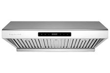 Hauslane Under Cabinet Range Hood 30 Inch - Stainless Steel Electric Stove Ventilator - 3 Speed Exhaust Fan, Bright LED Lights & Delay Auto Shut-Off, Kitchen Hood, Vent Hood, Chef Series PS10