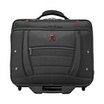 Wenger Synergy Wheeled Laptop case, for Men and Women, Business Trolley case, 15.6-inch Notebook, 24 L, Organizer, Office or Travel, Black, 612476