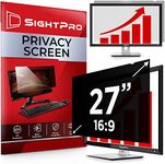 SightPro 27 Inch 16:9 Computer Privacy Screen Filter for Monitor - Privacy Shield and Anti-Glare Protector