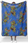 Jay Franco Nickelodeon Teenage Mutant Ninja Turtles Mutant Mayhem Plush Throw Blanket - Measures 40 x 50 - Super Soft Fleece Kids Bedding