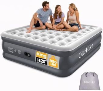 OlarHike 20" H King Air Mattress with Built in Pump,Inflatable Bed, 850lb